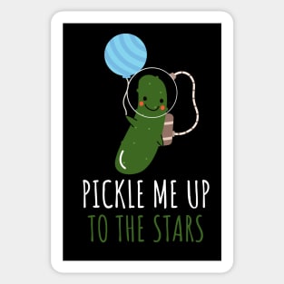 Pickle Me Up To The Stars Funny Astronaut Pickle Sticker